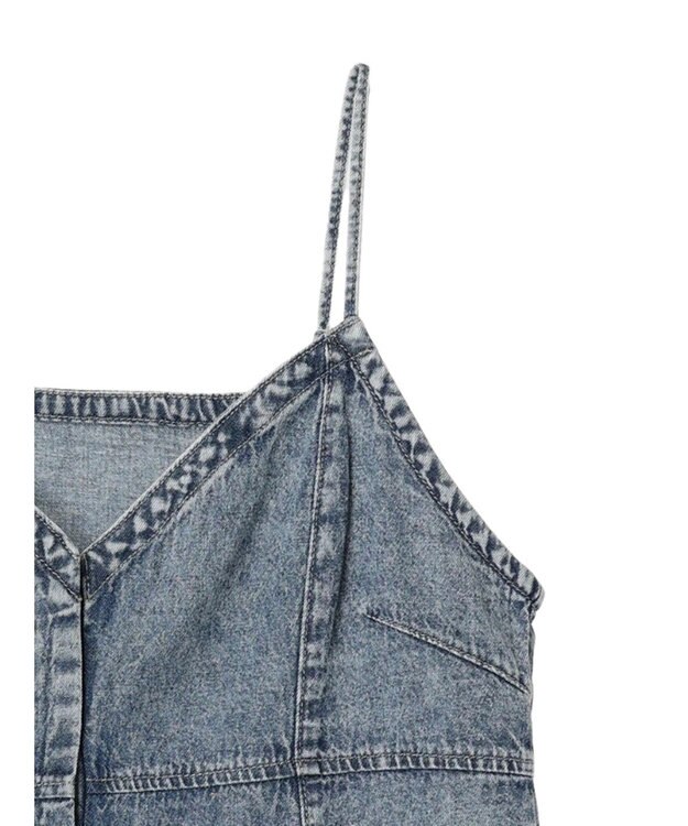 Green Parks ・ＥＬＥＮＣＡＲＥ　ＤＵＥ　デニムロングキャミ Light Indigo