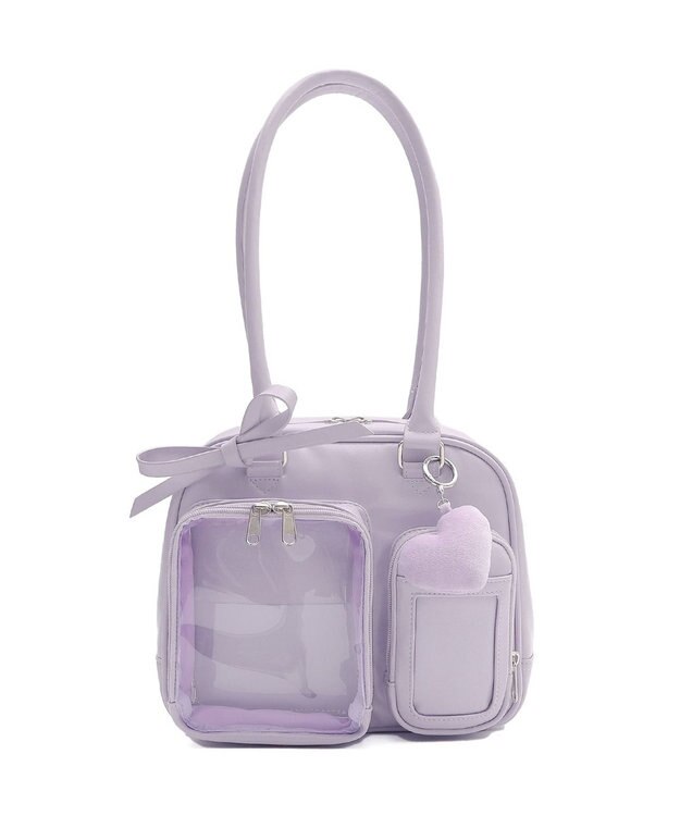 WEGO 【痛バ＆推し活グッズ】きらふわぬい痛ボストンバッグ ライトパープル