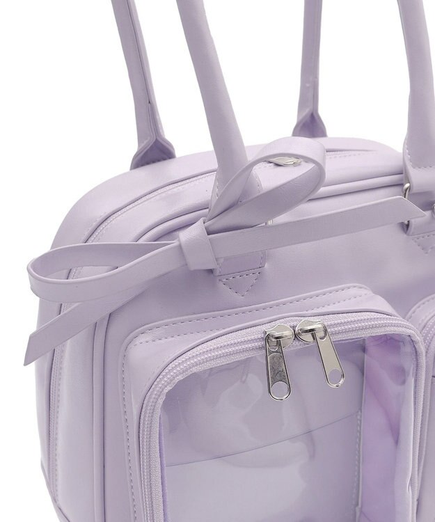 WEGO 【痛バ＆推し活グッズ】きらふわぬい痛ボストンバッグ ライトパープル