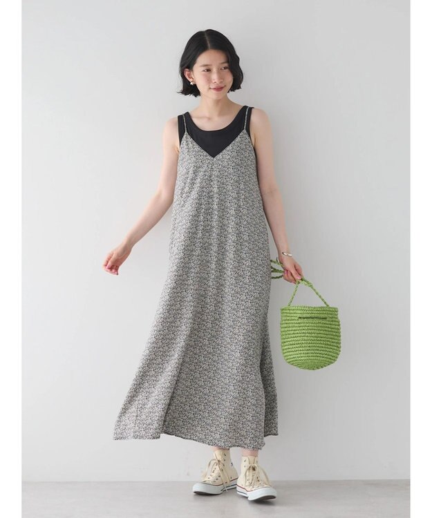 AMERICAN HOLIC Ｖネックキャミワンピース Flower