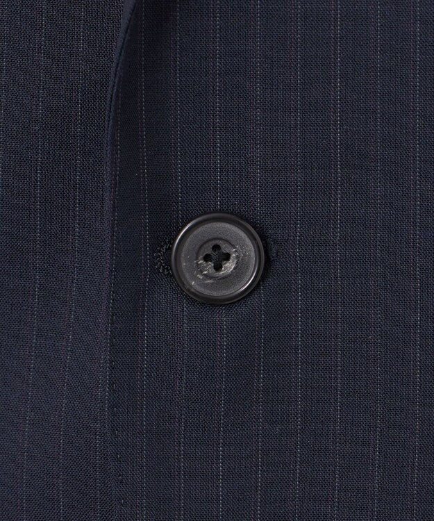 GOTAIRIKU 【御幸毛織】Superio160 ウールモヘヤシルクカシミヤ　スーツ（ネイビーストライプ） ネイビー系1