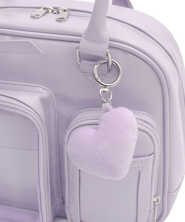 WEGO 【痛バ＆推し活グッズ】きらふわぬい痛ボストンバッグ ライトパープル