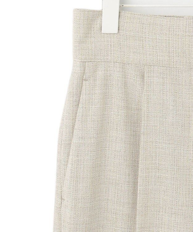 ICB 【洗える】Vi/Peブッチャー タックワイドパンツ トープ系