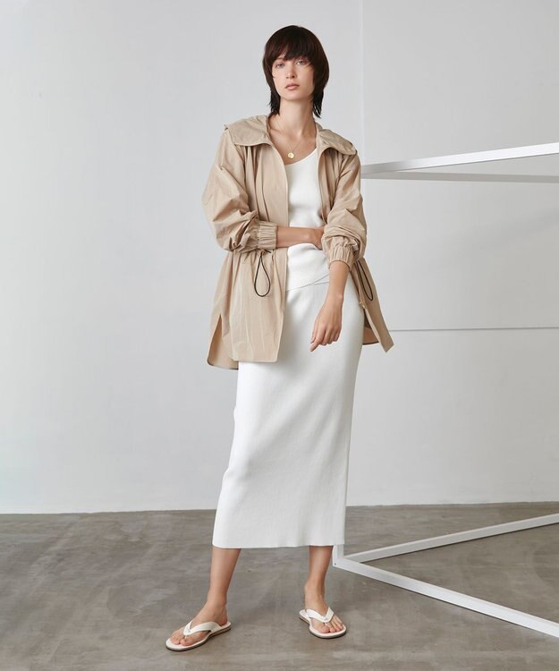 BEIGE， CESTAS / ニットスカート White