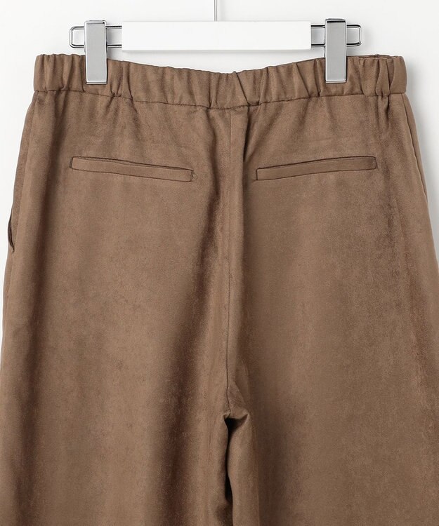 J.PRESS LADIES S マイクロライトスエード ワイド パンツ モカ系