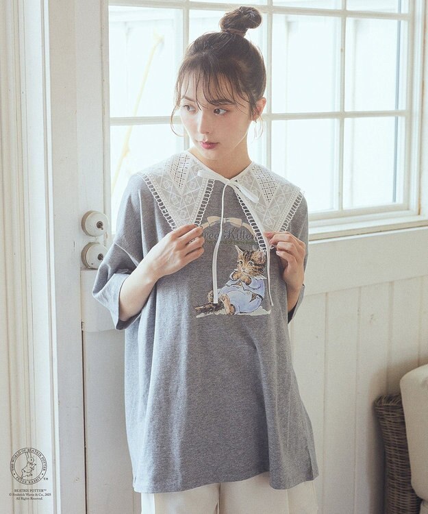 earth music&ecology Ｐｅｔｅｒ　Ｒａｂｂｉｔ?／ｅａｒｔｈ　ｂｉｇＴ Gray Mixture