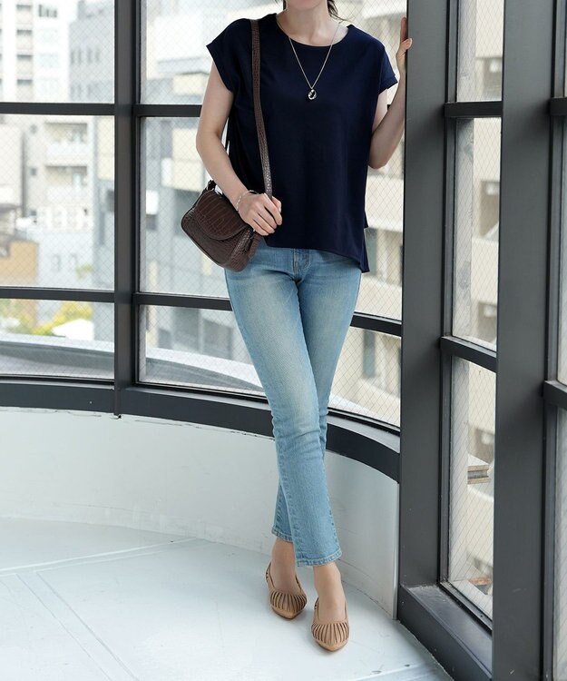 Tiaclasse 【安田美沙子さん着用・2TYPE肩紐/ショルダー&斜め掛け】フラップミニバッグ モカA(クロコ調）