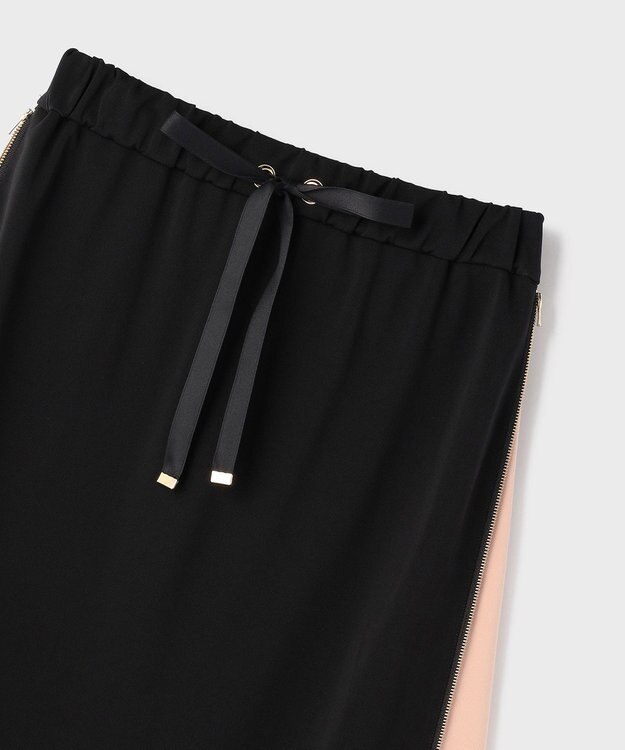 GRACE CONTINENTAL サイドジップスカート ブラック