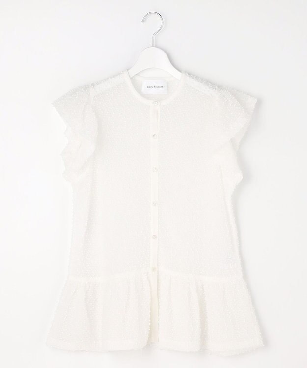 自由区 【カトリエムブーケ】Expression delicate ボウタイチュールトップス オフ