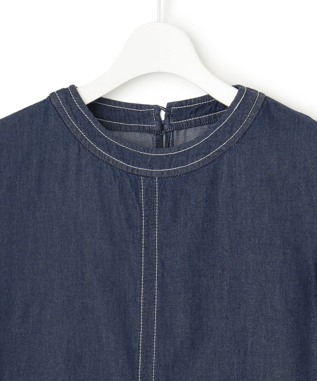 J.PRESS YORK STREET 【WOMEN】ライトダンガリー デニムワンピース ネイビー系