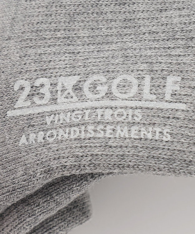23区GOLF 【WOMEN】ベーシック ハイソックス ライトグレー系