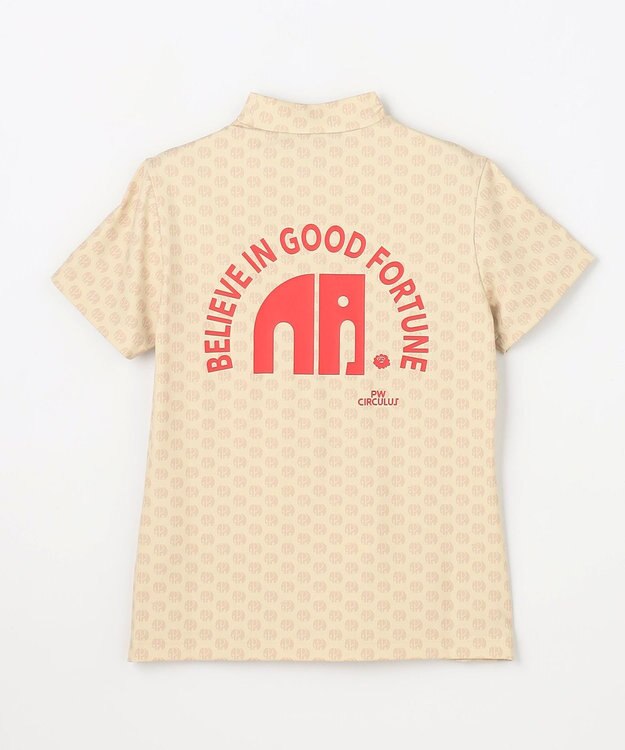 PW CIRCULUS 【WOMEN】エレファント ドットモックネック  ゴルフウェア レディース ベージュ系5