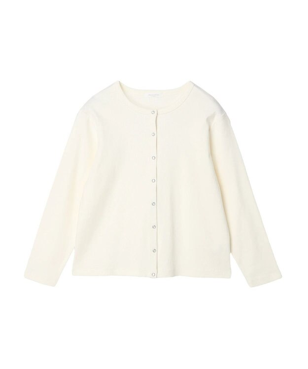 Green Parks リブカットカーディガン Off White