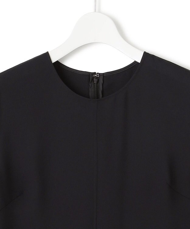 23区 S 【一部店舗限定/UVカット/洗える】ライトウェイトツイル ケープ付き ワンピース ブラック系