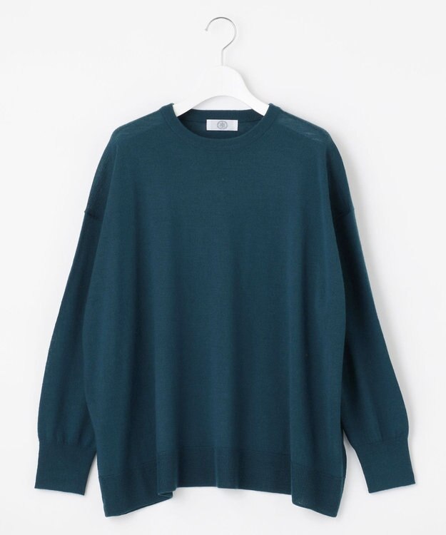 J.PRESS LADIES 【洗える】DRALON MERINO ニット ピーコックグリーン系