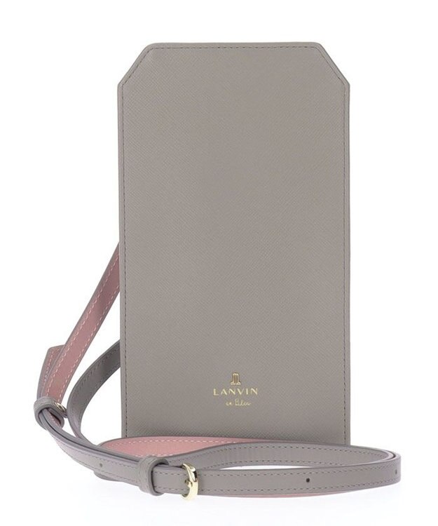 LANVIN en Bleu リュクサンブールカラー スマホショルダー グレー