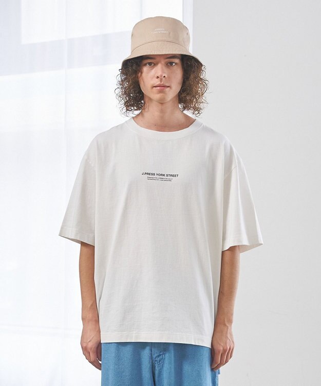 J.PRESS YORK STREET 【UNISEX】フォトプリント Tシャツ ”New York Subway” ホワイト系