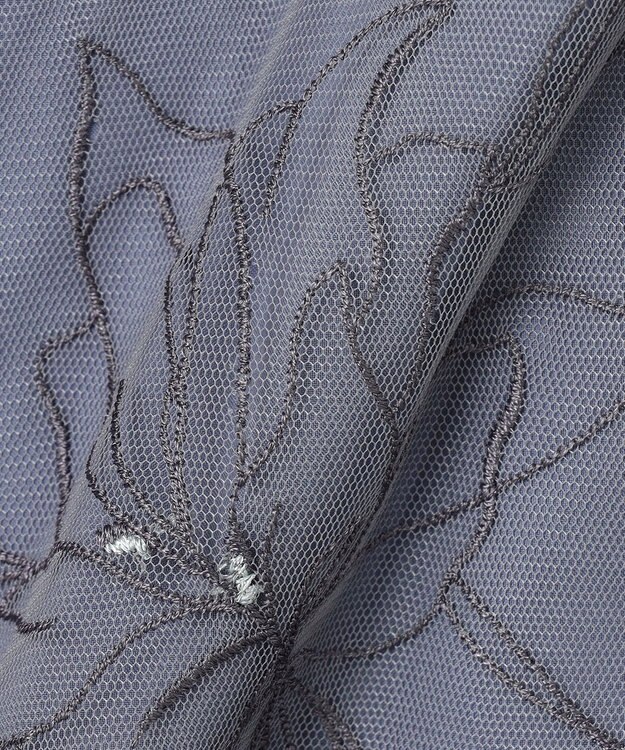 ANY SIS 【Lily Calin】グレースフラワー ドレス ブルーグレー