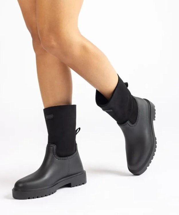 BONTRE 【UNISA/ウニサ】ファーラバーブーツ/GASCON-UA ブラック