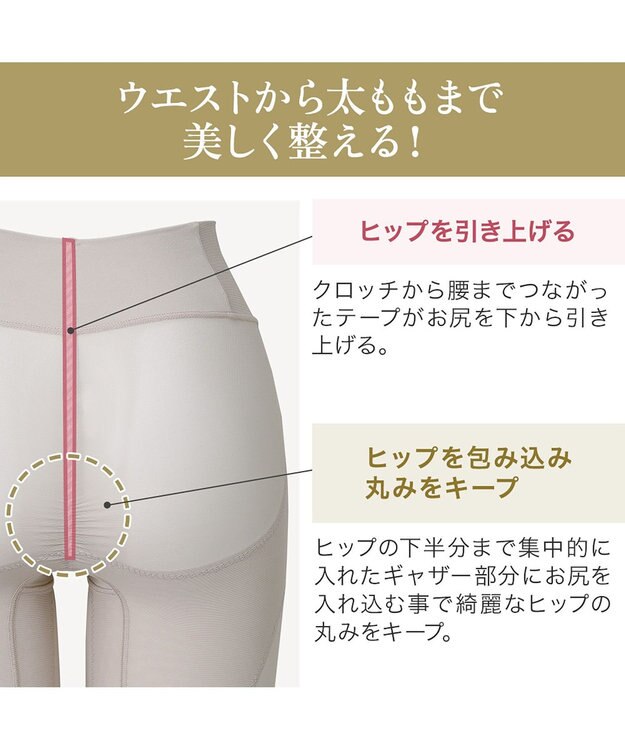 BRADELIS New York 【BRADELIS NewYork peace】　華やかレーシーガードル24 シアーグレージュ