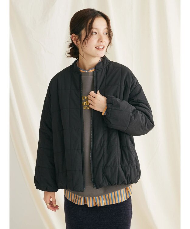 CRAFT STANDARD BOUTIQUE 蓄熱 スクエアキルトブルゾン Black