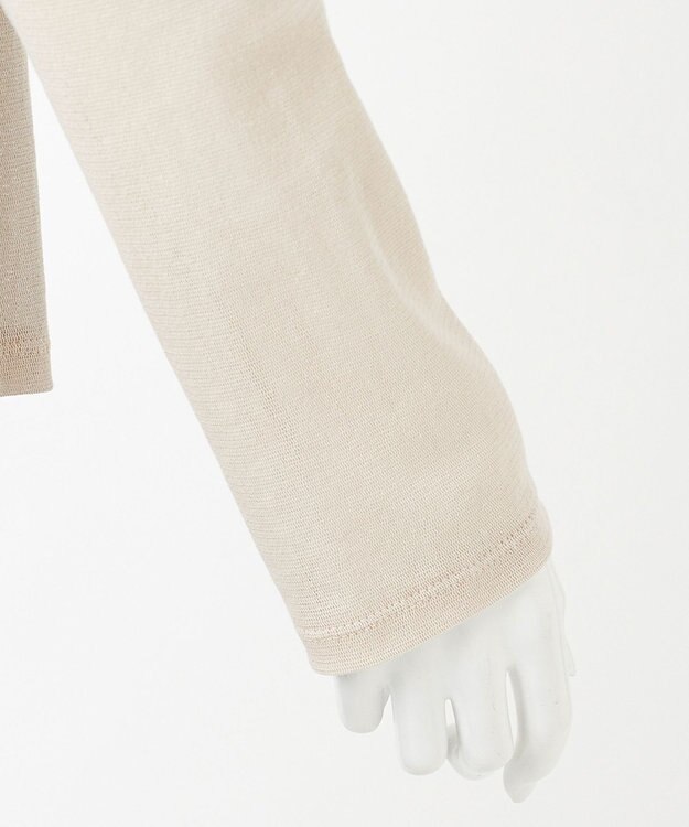 23区 L 【GOLD LABEL】ファインストレッチチュール シアーカットソー サンドベージュ系