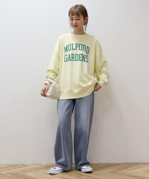 AMERICAN HOLIC カレッジロゴ裏毛プルオーバー Light Yellow