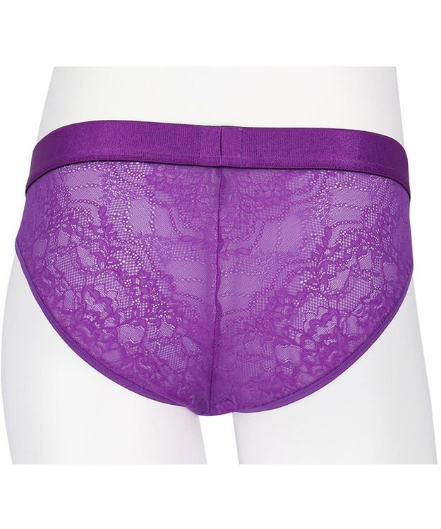WACOAL MEN WACOAL MEN 【レースブリーフ】 ブリーフ フロント立体設計 通気性 花柄レース 前閉じ 下着 ビキニ メンズ WF1822 /ワコールメン バイオレット