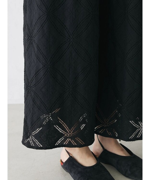 Green Parks クラシックレースロンパース Black