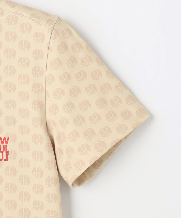 PW CIRCULUS 【WOMEN】エレファント ドットモックネック  ゴルフウェア レディース ベージュ系5