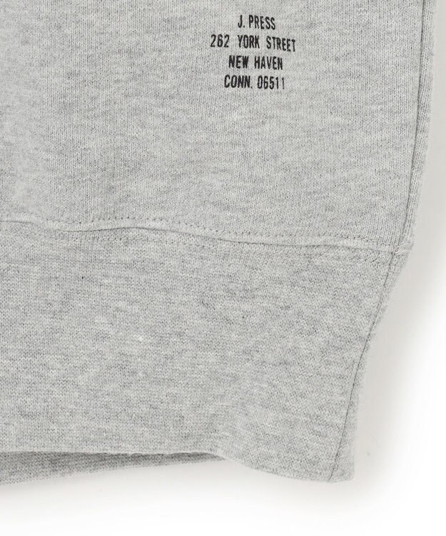 J.PRESS MEN 【J.PRESS ORIGINALS】【UNISEX】Supima Recycle Cotton CREST Logo Sweat ライトグレー系