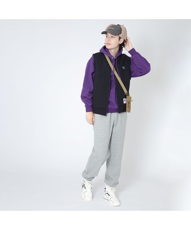 林八百吉商店 Champion　タフタアビエイターキャップ チャコール