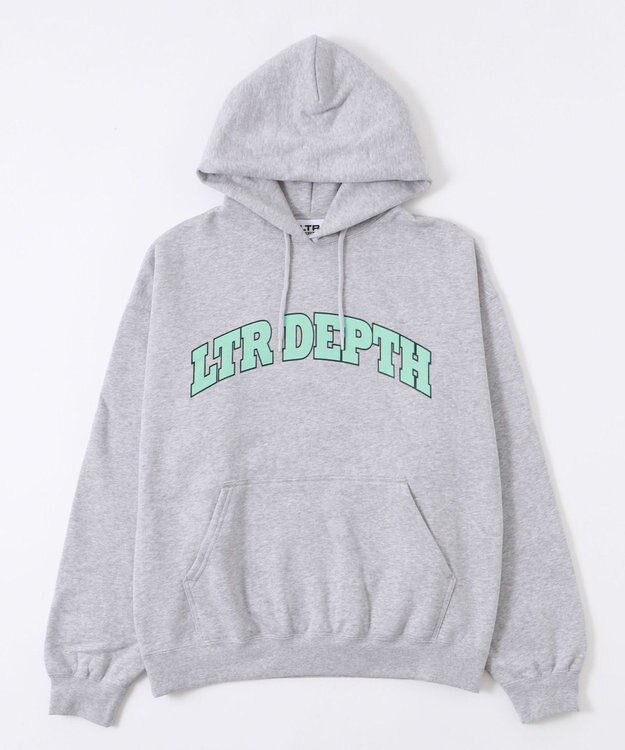 WEGO 【ユニセックス着用ITEM/MLサイズ展開】カレッジプルパーカー 杢グレー