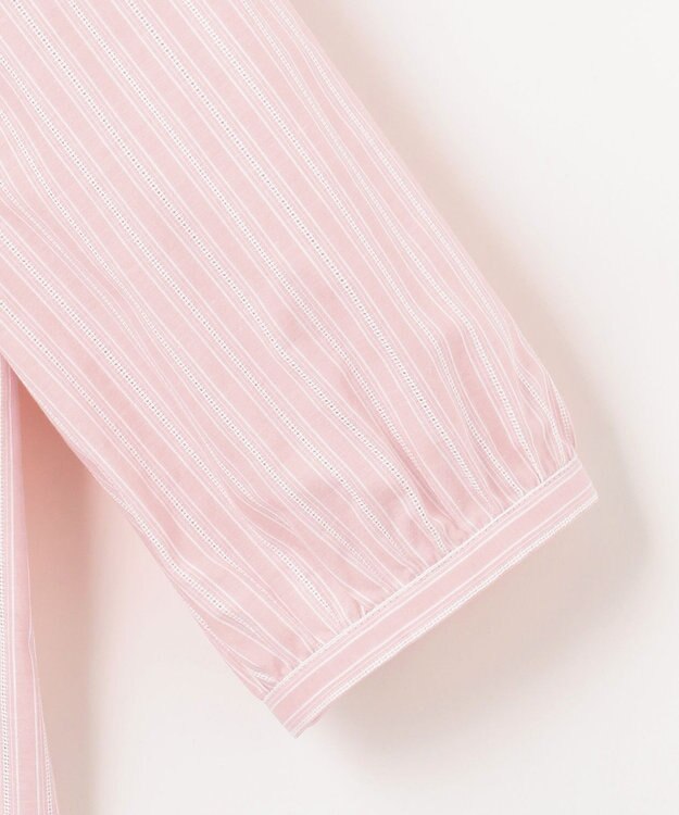 J.PRESS LADIES L 【洗える】BEZ 空羽ストライプ シャツ ブラウス ピンク系