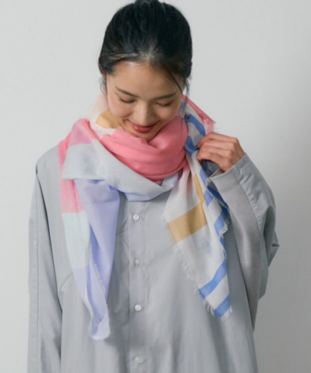 POLS 極細コットンストール ピンク