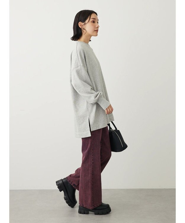 Green Parks ＢＰセンターシームミニ裏毛プルオーバー Gray Mixture