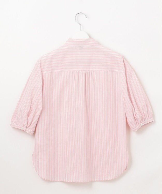J.PRESS LADIES 【洗える】BEZ 空羽ストライプ シャツ ブラウス ピンク系