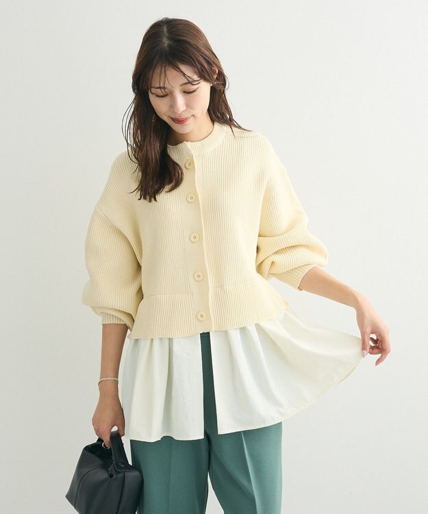 Green Parks ・ＥＬＥＮＣＡＲＥ　ＤＵＥ　スソレイヤーニットカーディカ