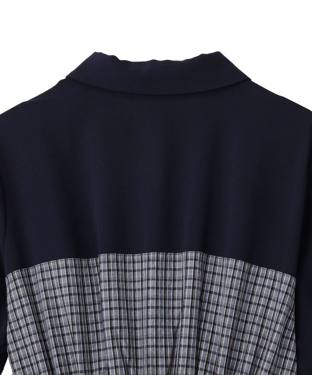 YECCA VECCA ハーフスリーブベアドッキングワンピース Check