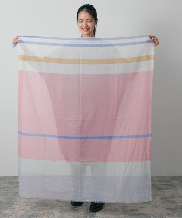 POLS 極細コットンストール ピンク