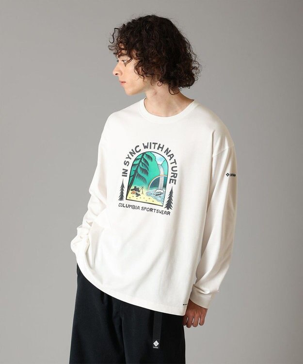 Columbia Columbia/ レイクトゥアベニューグラフィックロングスリーブTシャツ /コロンビア Sea Salt Waterfall