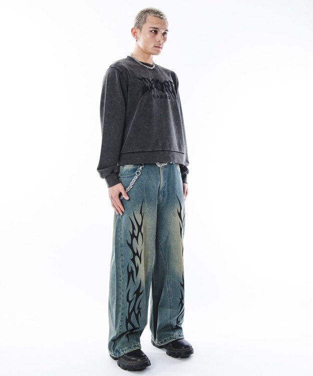 WEGO 【ユニセックス着用ITEM】コンパクトフィットロゴプルオーバー ブラックその他