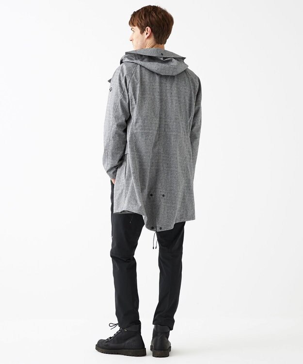 JOSEPH ABBOUD MOUNTAIN 【UNISEX】ホットピアスラブジャガードカモ コート ライトグレー系