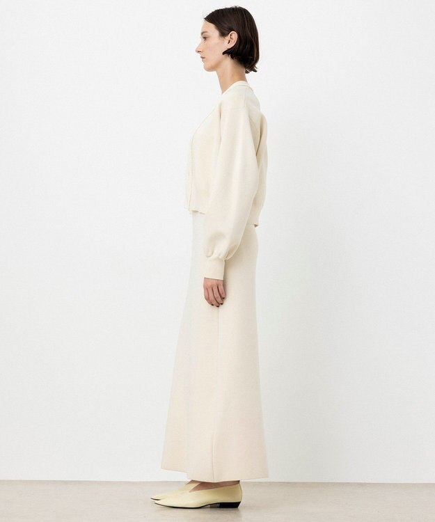 NAVE 【ReNAVE・洗える】スムースニット カーディガン ホワイト系