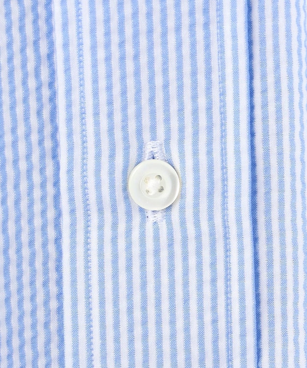 J.PRESS MEN 過酷な夏を乗り切るマストな1着！【 高通気性 / 軽量 / ノンアイロン / 撥水】【BEAT HEAT SYSTEM】半袖シャツ / B.D. サックスブルー系1