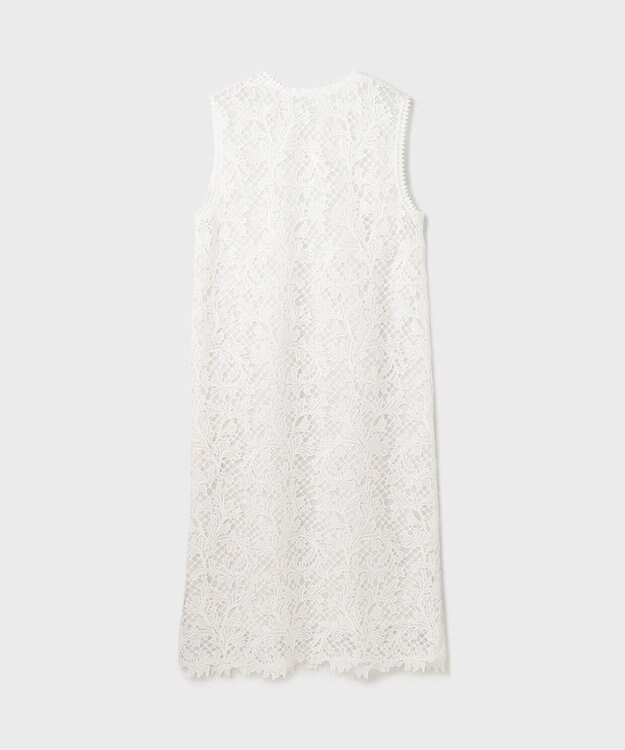 GRACE CONTINENTAL ケミカルレースストレートトップ ホワイト