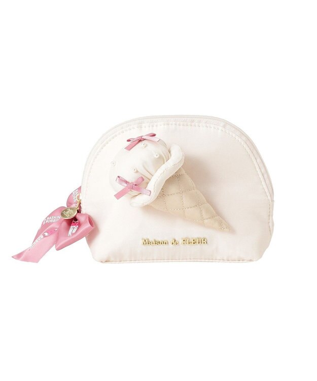 Maison de FLEUR サーティワン　ラウンドポーチ Ivory