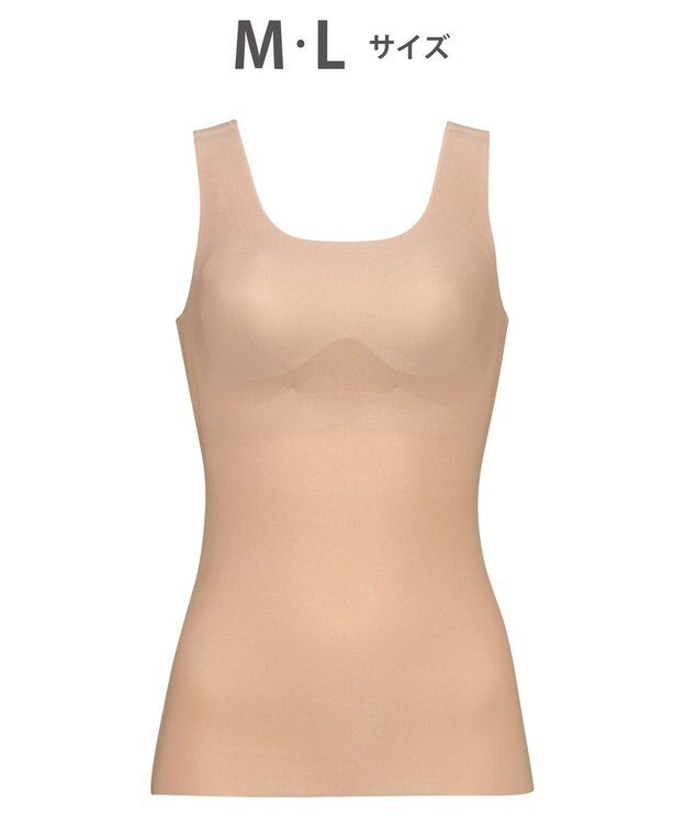 WACOAL ブラトップ【GOCOCi ゴコチ】 伸びがいい フラット仕上げ タンクトップ UGG210 /ワコール ピーチ