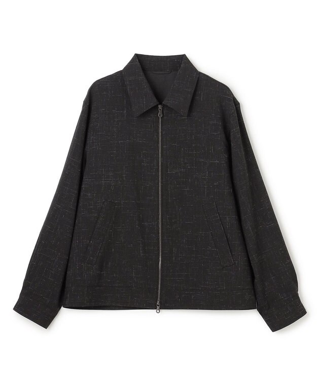 JOSEPH HOMME 【HIGH GRADE LINE】カスリウールワッシャー　ジップアップブルゾン ブラック系