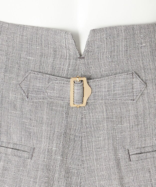 23区 【GOLD LABEL】ウールリネン ワイドパンツ グレー系